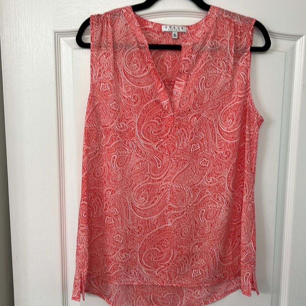 Pink paisley blouse